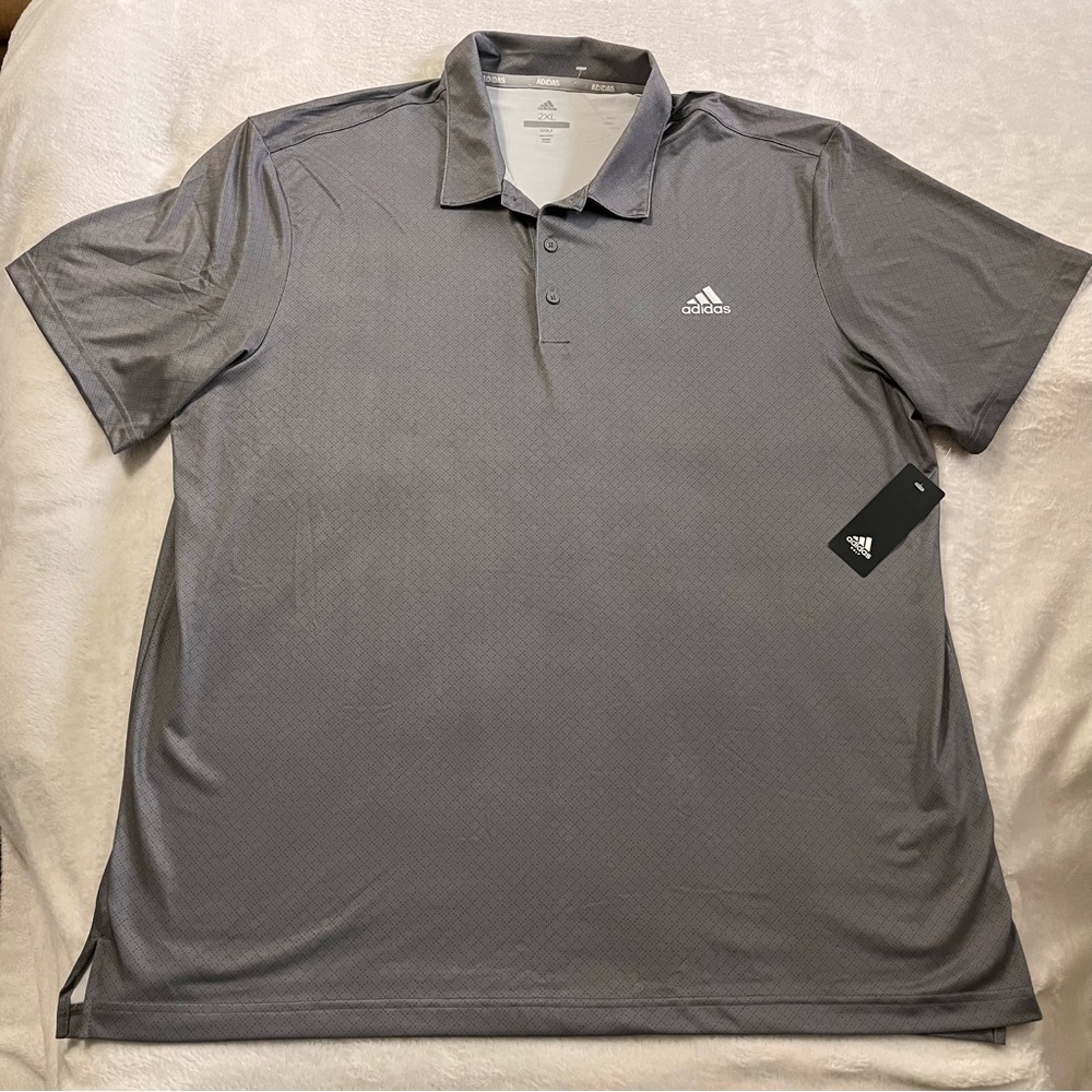 Adidas Men's Charcoal Polo Shirt